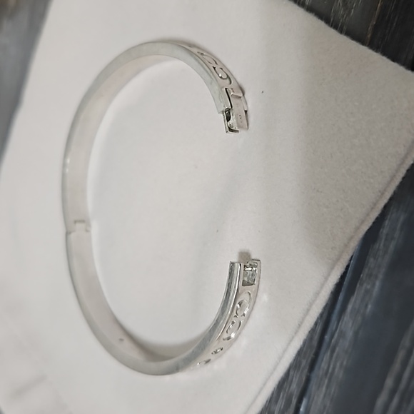 Coach Kissing C Hinged Bangle Bracelet - Picture 2 of 3